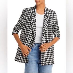 NWOT Anine Bing Madeleine houndstooth blazer